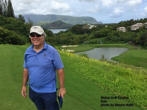 Dan on the Makai Golf Course on Kauai.
